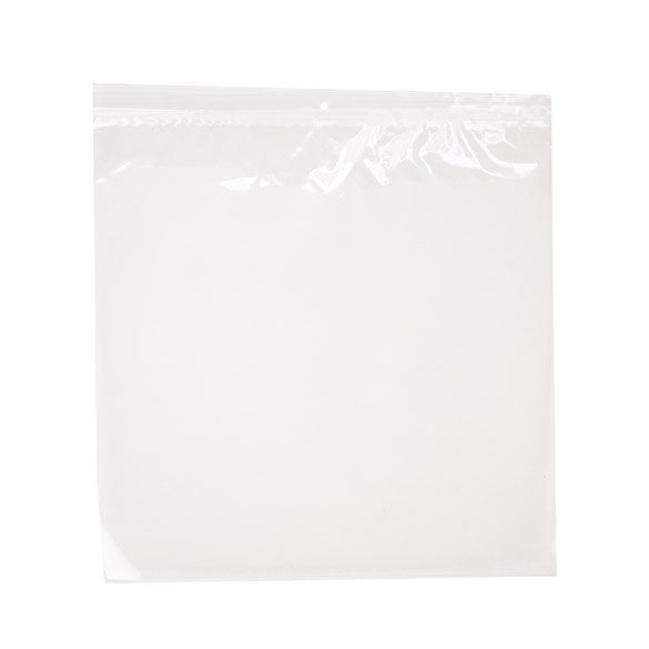 Sachet zip à transparence cristalline avec trou de suspension 33x33cm (100 pièces) [ZR1313]