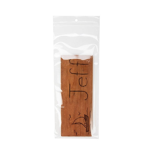 Sachet zip à transparence cristalline avec trou de suspension 10,2x25,4cm (100 pièces) [ZR410]
