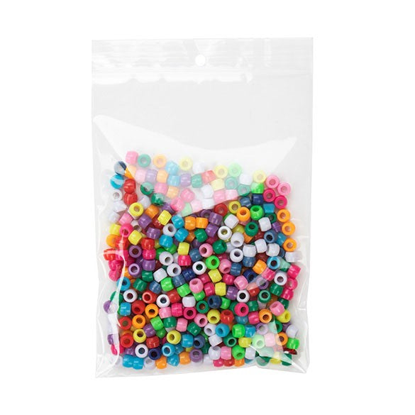 Sachet zip à transparence cristalline avec trou de suspension 12,7x17,8cm (100 pièces) [ZR57]