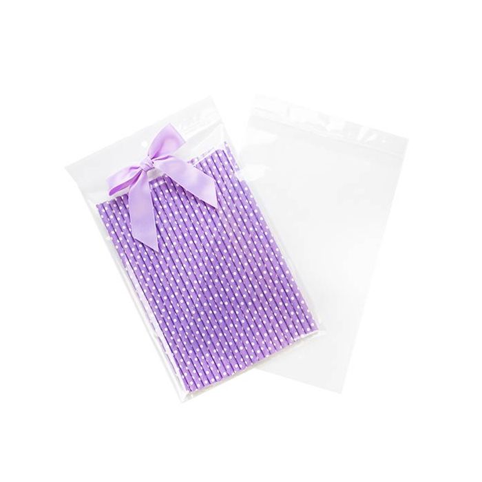 Sachet zip à transparence cristalline avec trou de suspension européen + trou d'aération 15,2x22,9cm (100 pièces) [ZR69V]