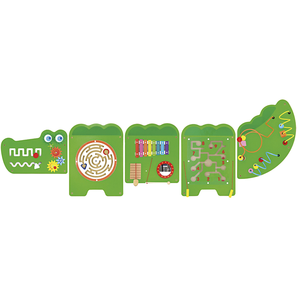 Image de Mur de jeu VIGA avec motif crocodile , dim. 187x61 cm, 1 pièce | Jouets Articles en Bois Produits de Décoration Loisirs Créatifs | 8719346290830