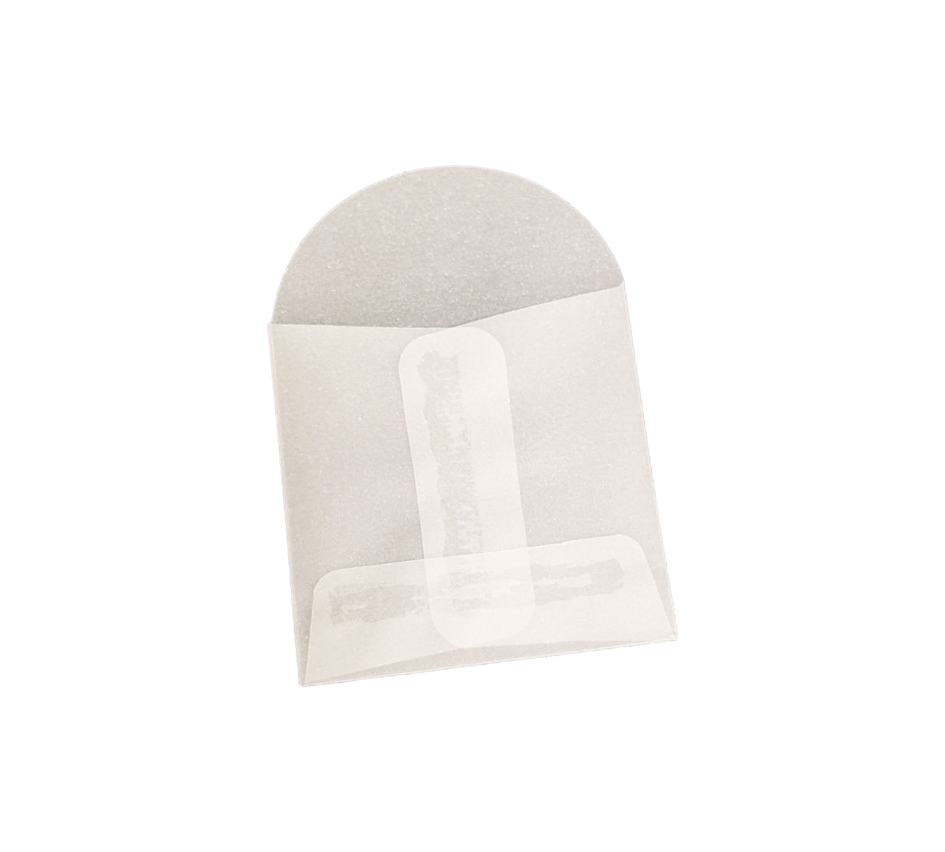 Enveloppes semi-transparentes 5x5cm (100 pièces) [G2N]