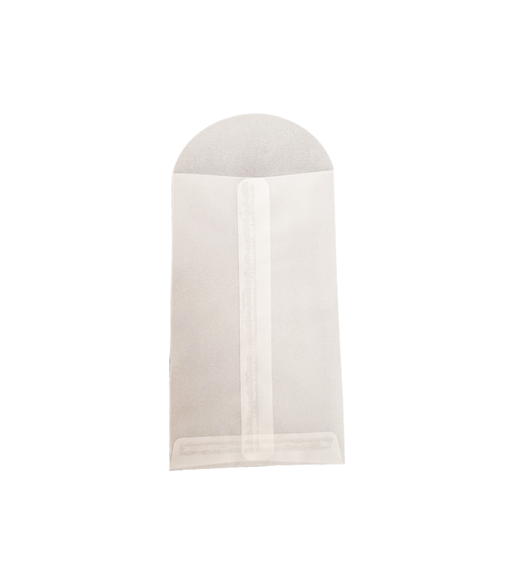 Enveloppes semi-transparentes 8x14cm (100 pièces) [G6N]