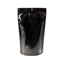 Doypack Noir Métallisé 17,1x8,9x28,6cm Trou de suspension (100 pièces) [ZBGM4BH]