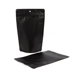 Doypack Noir mate 14,9x8,9x23,2cm | 312g Trou de suspension (100 pièces) [ZBGM7MBH]