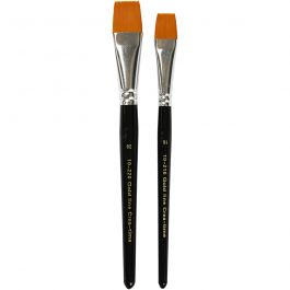 Pinceaux Gold Line, dim. 16+20, L : 19-20 cm, L : 17-24 mm, Plat, 2 pièces/ 1 Pq. [HOB-100268]
