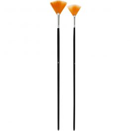 Pinceaux Gold Line, dim. 4+8, L : 29-30 cm, L : 2-3 mm, éventail, 2 pièces/ 1 Pq. [HOB-100279]