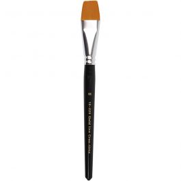 Pinceaux Gold Line, dim. 20, L : 21 cm, L : 24 mm, Plat, 6 pièces/ 1 Pq. [HOB-10220]