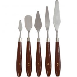 Palettes en métal, L : 17-23 cm, L : 1,5-2,5 cm, 5 pièces/ 1 Pq. [HOB-10314]