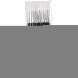 Pinceaux Gold Line, dim. 2, L : 17 cm, L : 2 mm, rond, 12 pièces/ 1 Pq. [HOB-10702]