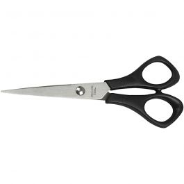 Ciseaux Scolaires, L : 14 cm, pointus, droitier, 1 pièce [HOB-11208]
