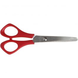 Ciseaux Scolaires, L : 14 cm, rund, gaucher, 1 pièce [HOB-11214]