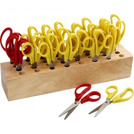 Ciseaux pour enfants, L : 12,5 cm, rund, 1 set [HOB-11227]
