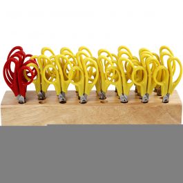 Ciseaux Enfants avec Bloc de Rangement, L : 14 cm, rund, 1 set [HOB-11228]
