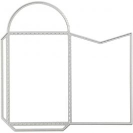 Gabarit de coupe et matrice de découpe, enveloppe, dim. 8,5x5,5 cm, 1 pièce [HOB-117489]