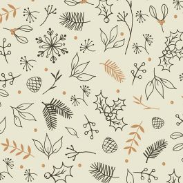 Papier cadeau, Fleurs, L : 50 cm, 80 gr, 5 m/ 1 rouleau [HOB-191980]