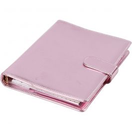 Agenda, dim. 19x23,5x4 cm, Agenda à anneaux, rose, 1 pièce [HOB-192648]