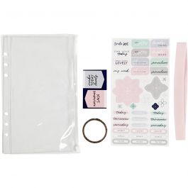 Pochette plastique avec accessoires, A5, feuille 140x215 mm, 1 pièce [HOB-192661]