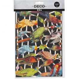 Découpes vintage, oiseaux, feuille 16,5x23,5 cm, 2 flles/ 1 Pq. [HOB-19361]