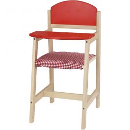 Chaise haute de poupée en bois VIGA , dim. 29x31x60 cm, 1 pièce [HOB-907666]