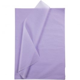 Papier de Soie, feuille 50x70 cm, 17 gr, mauve clair, 10 flles/ 1 Pq. [HOB-200890]