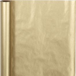 Papier cadeau, L : 50 cm, 60 gr, or, 5 m/ 1 rouleau [HOB-20266]