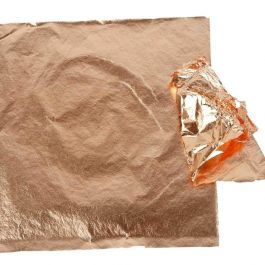 Imitation feuille métal, feuille 16x16 cm, copper, 0,625 m2, 25 flles/ 1 Pq. [HOB-20485]