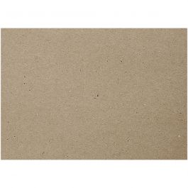 Papier Cartonné Recyclé, A4, feuille 210x297 mm, 100 gr, brun gris, 20 flles/ 1 Pq. [HOB-205040]