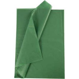 Papier de soie, feuille 50x70 cm,  14 gr, vert, 25flles [HOB20867]