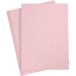 Papier cartonné, A4, feuille 210x297 mm, 210 gr, rose, 10 flles/ 1 Pq. [HOB-21182]