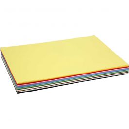 Papier Cartonné Colortime, A2, feuille 420x594 mm, 180 gr, ass. de couleurs, 300 flles ass./ 1 Pq. [HOB-21422]