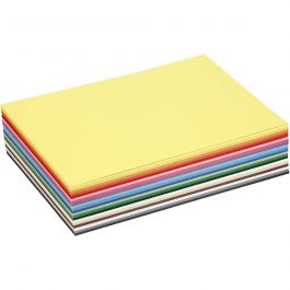 Papier Cartonné Colortime, A5, feuille 148x210 mm, 180 gr, ass. de couleurs, 300 flles ass./ 1 Pq. [HOB-21425]
