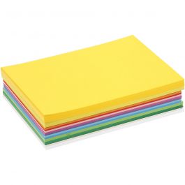 Carton de Printemps, A5, feuille 148x210 mm, 180 gr, ass. de couleurs, 300 flles ass./ 1 Pq. [HOB-21435]