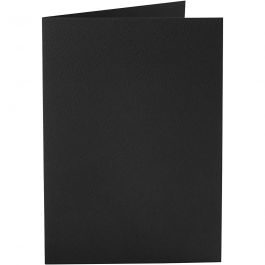 Cartes, dimension carte 10,5x15 cm, 220 gr, noir, 10 pièces/ 1 Pq. [HOB-216012]