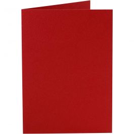 Cartes, dimension carte 10,5x15 cm, 220 gr, rouge, 10 pièces/ 1 Pq. [HOB-216013]