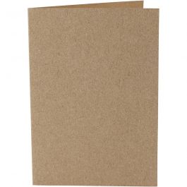 Cartes, dimension carte 10,5x15 cm, 220 gr, naturel, 10 pièces/ 1 Pq. [HOB-216016]