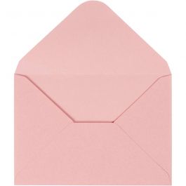 Enveloppes, dimension enveloppes 11,5x16 cm, 110 gr, rose clair, 10 pièces/ 1 Pq. [HOB-217019]