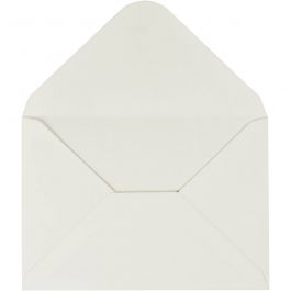 Enveloppes, dimension enveloppes 11,5x16 cm, 110 gr, blanc cassé, 10 pièces/ 1 Pq. [HOB-217022]