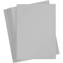 Papier Cartonné, A4, feuille 210x297 mm, 180 gr, gris, 100 flles/ 1 Pq. [HOB-21726]