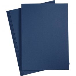Papier cartonné, A4, feuille 210x297 mm, 220 gr, bleu, 10 pièces/ 1 Pq. [HOB-219014]
