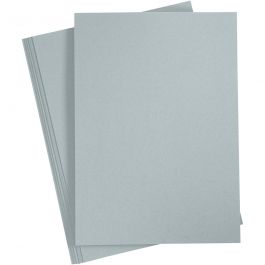 Papier cartonné, A4, feuille 210x297 mm, 220 gr, gris, 10 pièces/ 1 Pq. [HOB-219026]