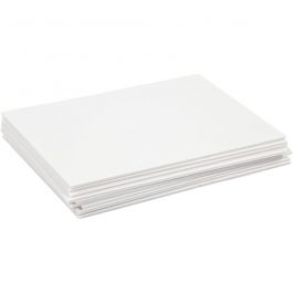 Plaque en mousse, A4, feuille 210x297 mm, ép. 3 mm, blanc, 10 flles/ 1 Pq. [HOB-22085]