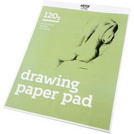 Bloc à dessin, A3, feuille 297x420 mm, 120 gr, blanc, 30 flles/ 1 Pq. [HOB-22103]