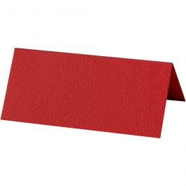 Marque-places, dim. 9x4 cm, 220 gr, rouge, 20 pièces/ 1 Pq. [HOB-228713]