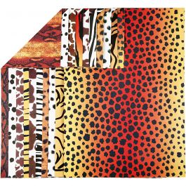 Papier cartonné à motifs animaux, A4, feuille 210x297 mm, 300 gr, 10 flles ass./ 1 Pq. [HOB-229840]