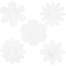 Fleurs, d 20 cm, 400 gr, blanc, 5x3 pièces/ 1 Pq. [HOB-233130]