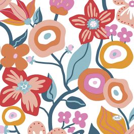 Serviettes de table, fleurs, dim. 33x33 cm, 20 pièces/ 1 Pq. [HOB-234734]