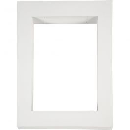 Passe-partout, A4, dim. 28,5x37 cm, 500 gr, blanc, 100 pièces/ 1 Pq. [HOB-23596]