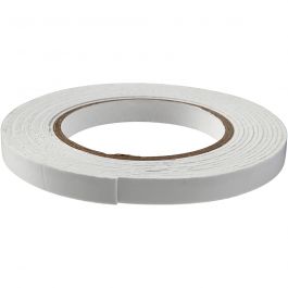 Mousse Adhésive Double-Face, L : 12 mm, ép. 2 mm, 5 m/ 1 rouleau [HOB-24648]