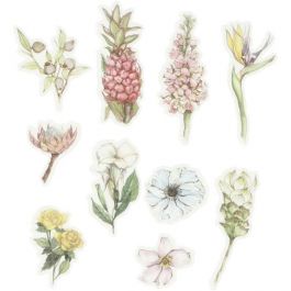 Autocollants en ruban adhésif de masquage, fleurs, dim. 25-60 mm, 30 pièce/ 1 Pq. [HOB24751]